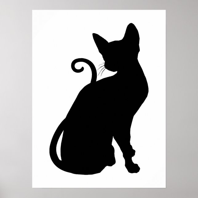 Cat Silhouette Poster (Front)