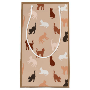 Cat silhouette small gift bag