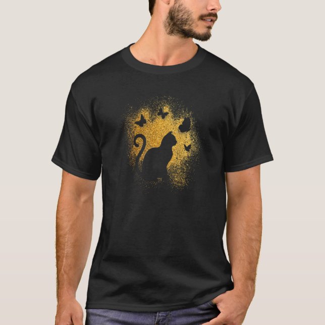 Cat silhouette T-Shirt (Front)