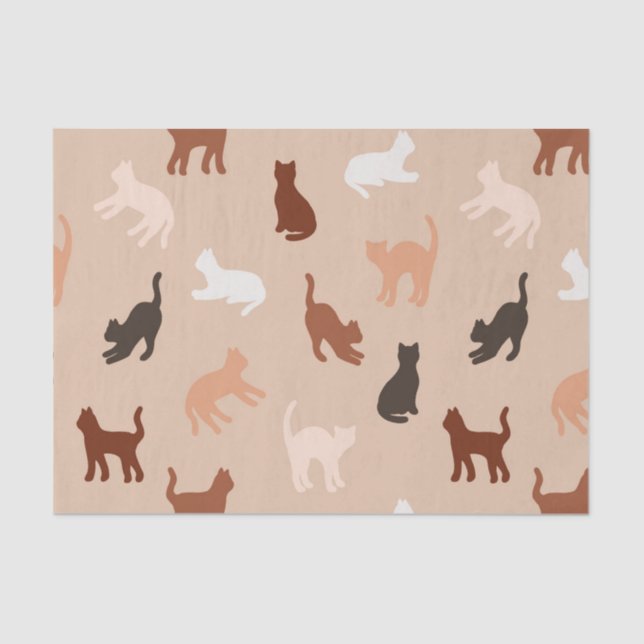 Cat silhouette tissue paper (Front)