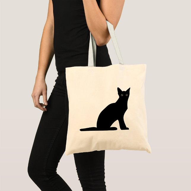 Cat Silhouette Tote Bag (Creator Uploaded)