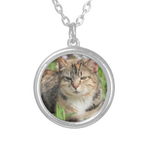 Cat Silver Plated Necklace