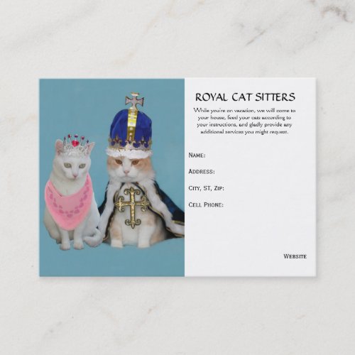 Cat Sitter Business Card