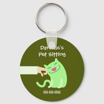Cat Sitter's Keyring by PetProDesigns at Zazzle