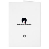 Cat Sitting In A Pumpkin Vintage Card (Back)