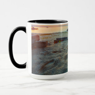 Cat Sitting On A Beach Mug
