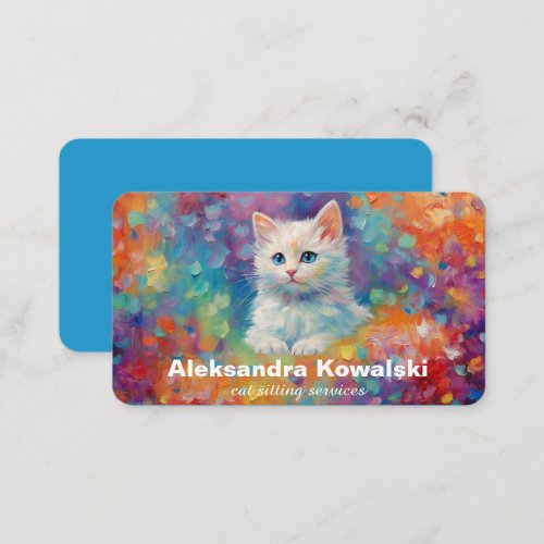 Cat Sitting Services Business Card