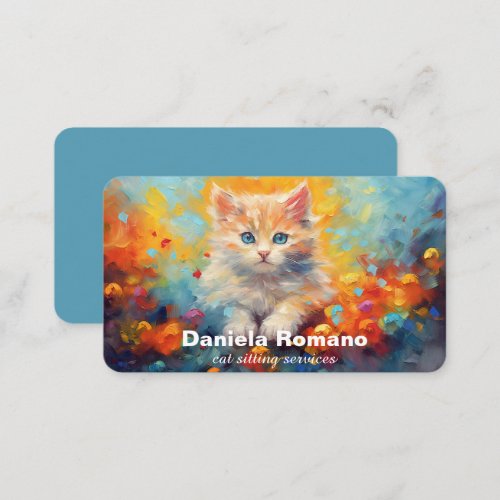 Cat Sitting Services Business Card