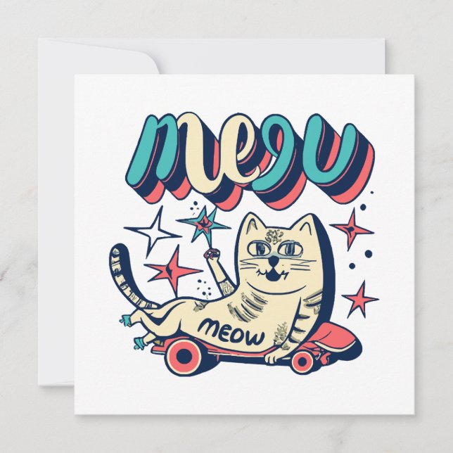 Cat Skating Meow (Front)