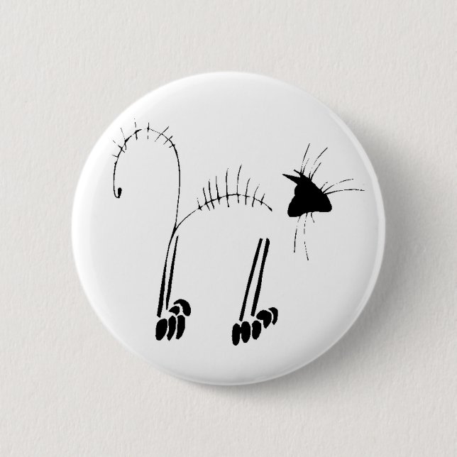 Cat Skeleton Button (Front)