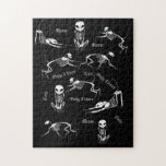 Cat skeleton puzzle<br><div class="desc">Cat skeletons playing on a black background.</div>