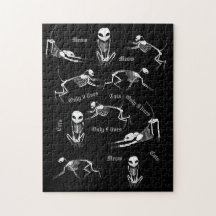 Cat skeleton puzzle