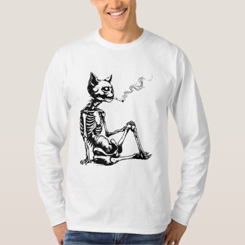 cat skeleton T_Shirt