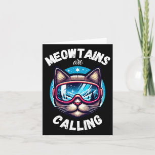 Cat Ski Goggles Skiing Snowboarding Winter Ski Res Card