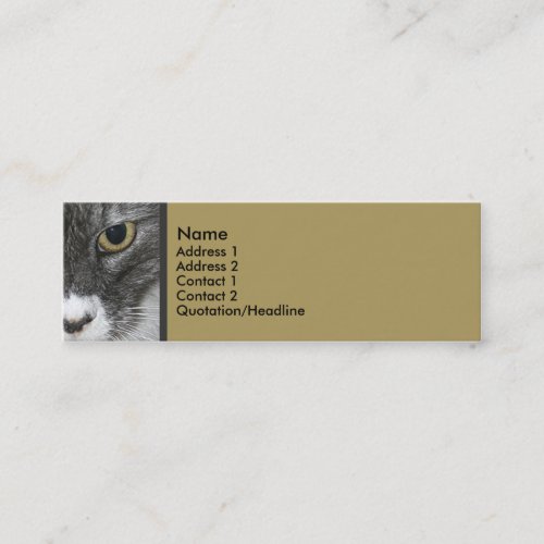 Cat Skinny Profile Card Business Card
