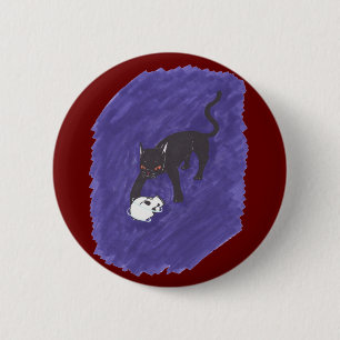 Cat & Skull Button