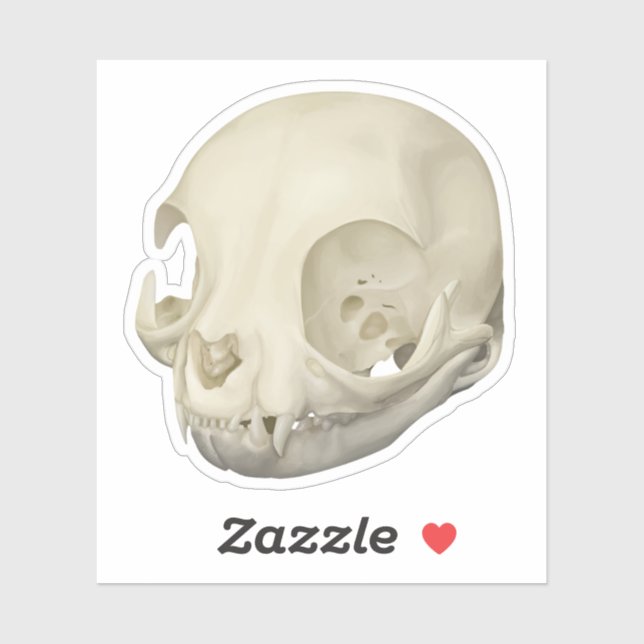 Cat Skull Sticker (Sheet)