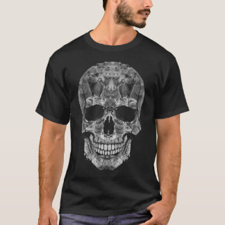 Cat Skull T-Shirt - Kitty Skeleton Halloween Costu