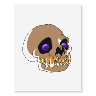 Cat Skull Temporary Tattoos