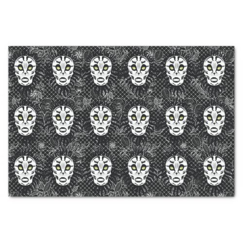 Cat Skull Theme Designed Tissue Paper