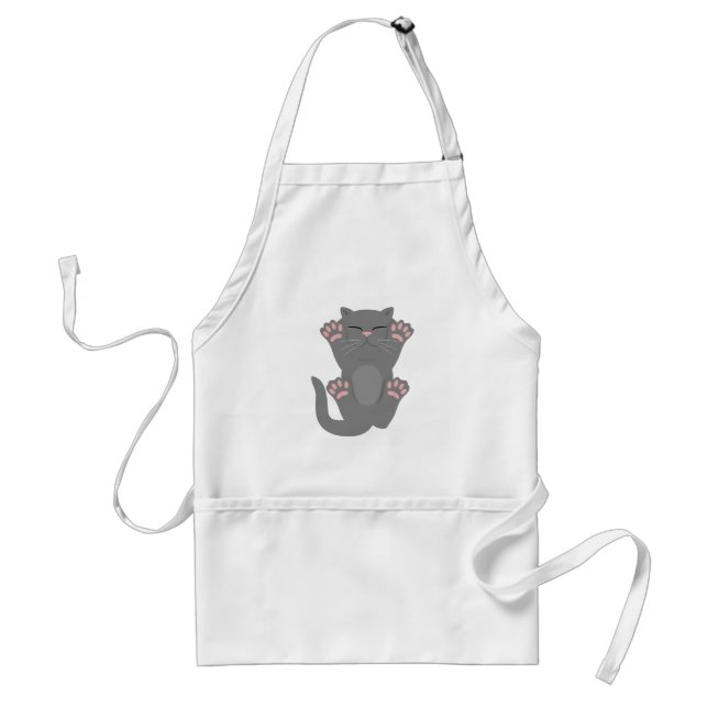 Cat Sleeping Adult Apron (Front)