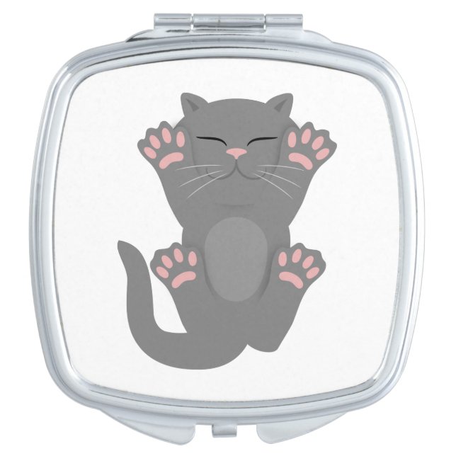 Cat Sleeping Compact Mirror (Front)