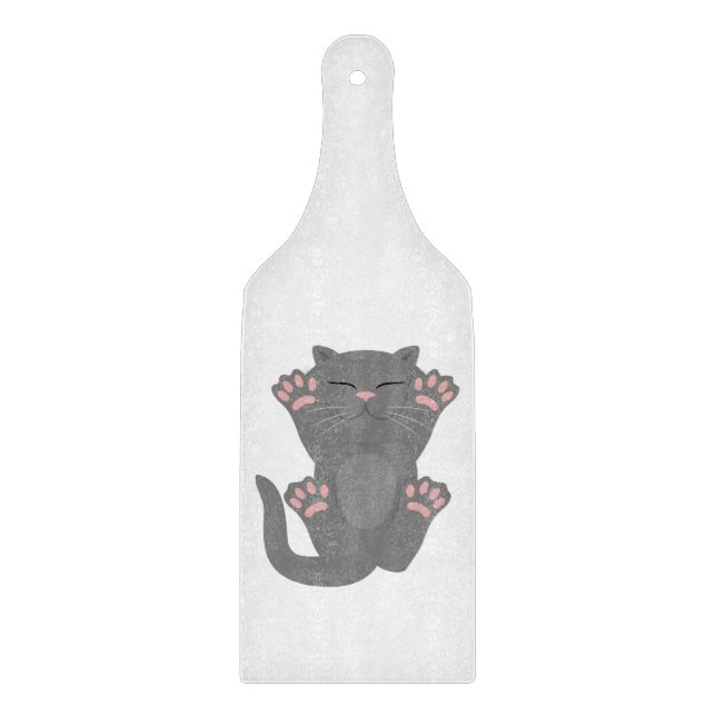 Cat Sleeping Cutting Board (Front)