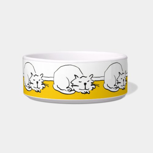 Cat Sleeping Design Bowl