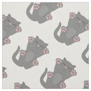 Cat Sleeping Fabric