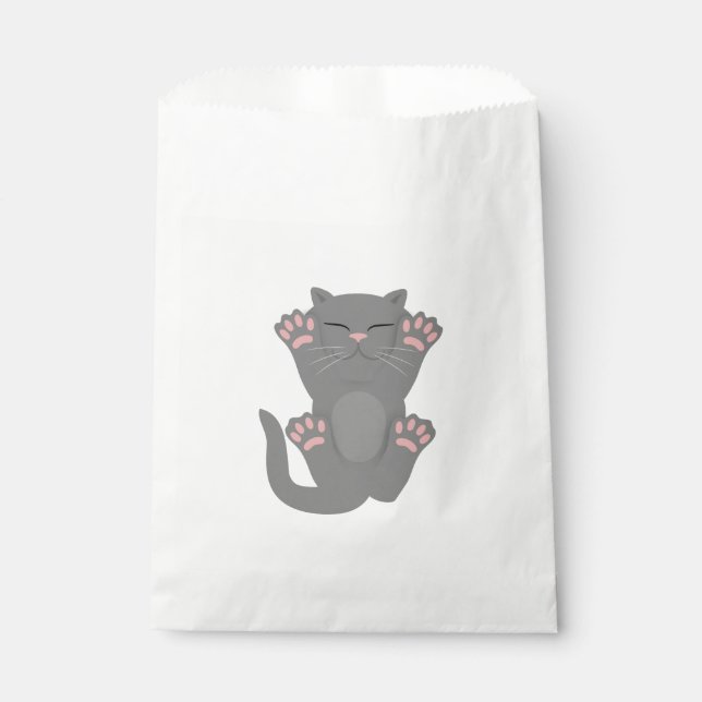 cat sleeping favor bag (Front)