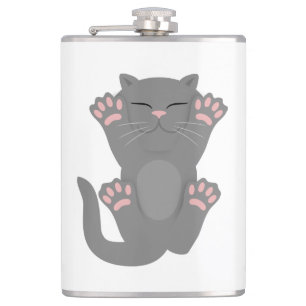 Cat Sleeping Flask