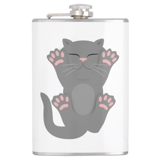 Cat Sleeping Flask (Front)