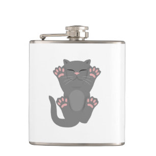Cat Sleeping Flask