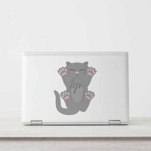 cat sleeping HP laptop skin