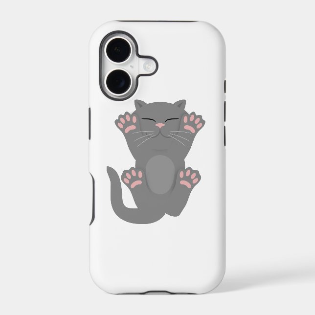 cat sleeping iphone case (Back)