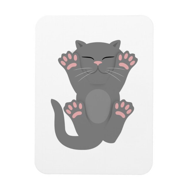 Cat Sleeping Magnet (Vertical)