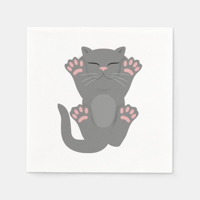 Cat Sleeping Napkins (Front)