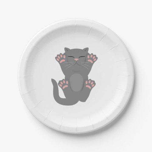 Cat Sleeping Paper Plates