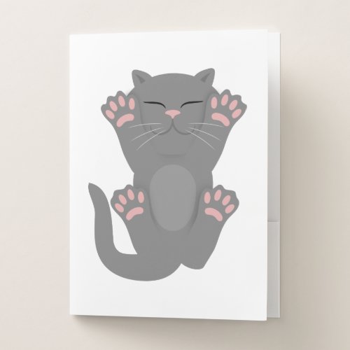 Cat Sleeping Pocket Folder