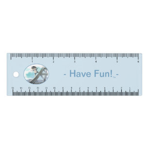 Cat Slides Eiffel Tower – Paris Fun Ruler - 12"