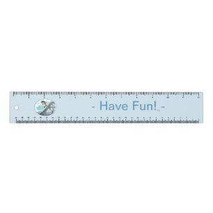 Cat Slides Eiffel Tower – Paris Fun Ruler - 12"