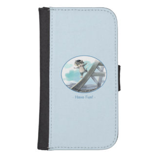 Cat Slides Eiffel Tower – Paris Fun Wallet Case