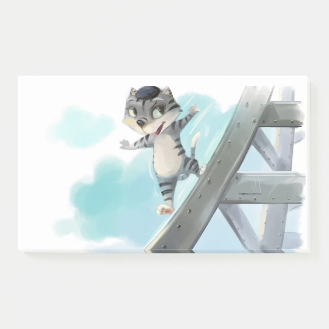 Cat Slides Eiffel Tower – Paris Notes 10" x 6" (Front)