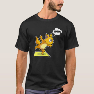 Cat Sloth Yoga Poses Sports Gymnastics Ohm Heartbe T-Shirt