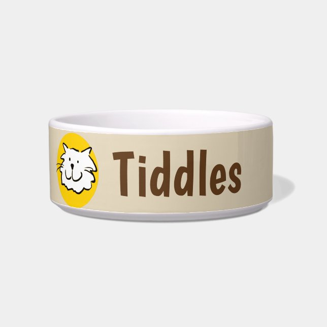 Cat Smiling Design Bowl (Left)