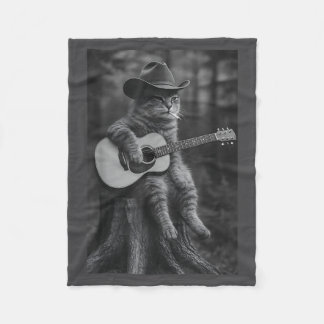 Cat Smoking Cigarette Racoon Ossum Funny Meme Cowb Fleece Blanket