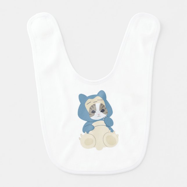 Cat Snorlax - Baby Bib (Front)