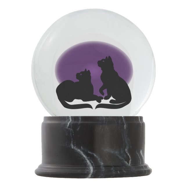 Cat Snow Globe Personalized Cat Lover Snow Globe