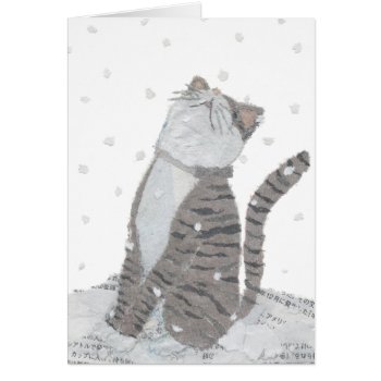 Cat  Snow  Winter by BlessHue at Zazzle