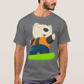 Cat Snowboard Winter sports T-Shirt